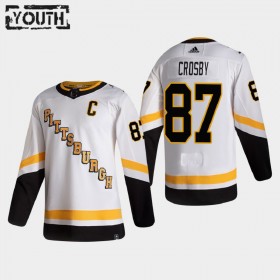 Pittsburgh Penguins Sidney Crosby 87 2020-2021 Reverse Retro Trikot Authentic - Kinder